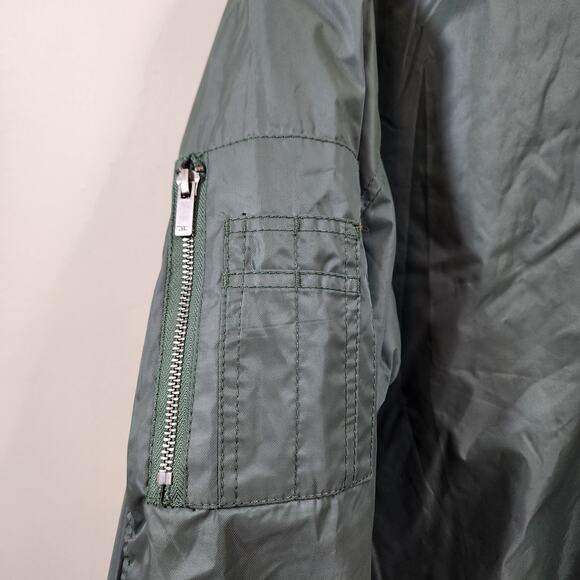 Jordan Craig Legacy edition quilted lined bomber jacket army green men's size L - Picture 13 of 14